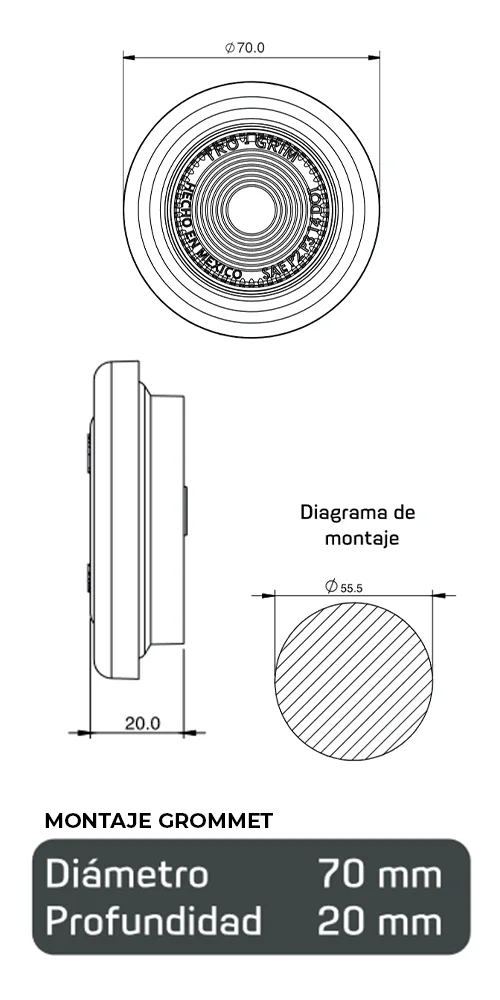 Trogrim faros diagrama series PL-221