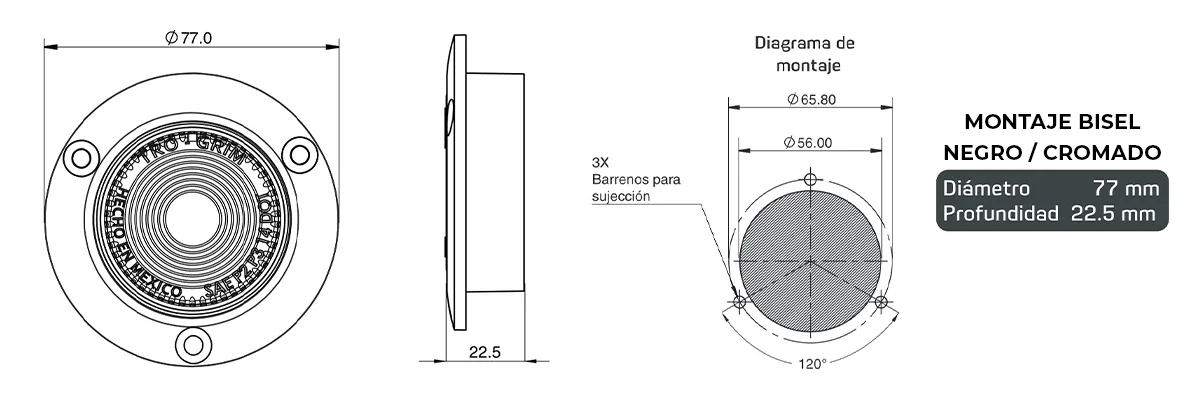 Trogrim faros diagrama series PL-221